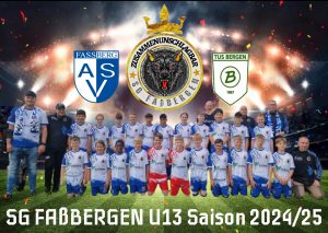 Die U13 der SG Faßbergen im August 2024 (weiteres Mannschaftsfoto)